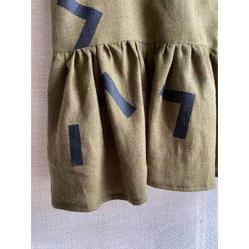 Olive Linen Top