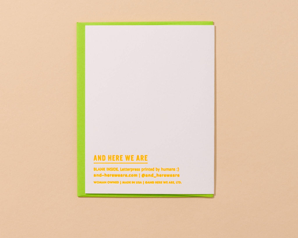 Super F*ckin' Into You Letterpress Card