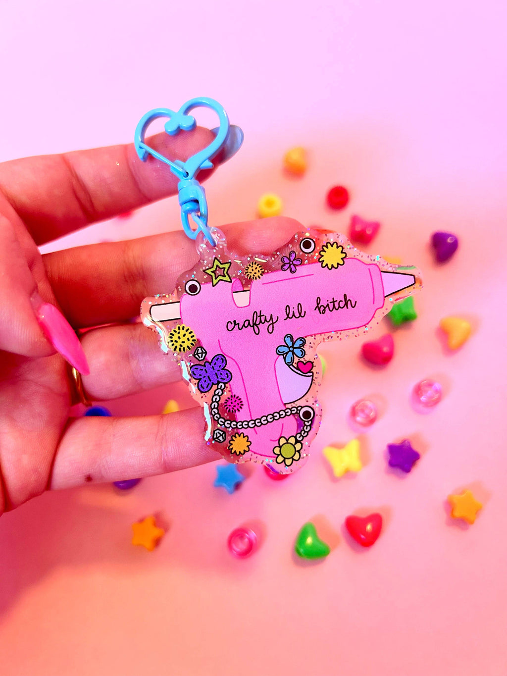Crafty Lil B*tch Keychain