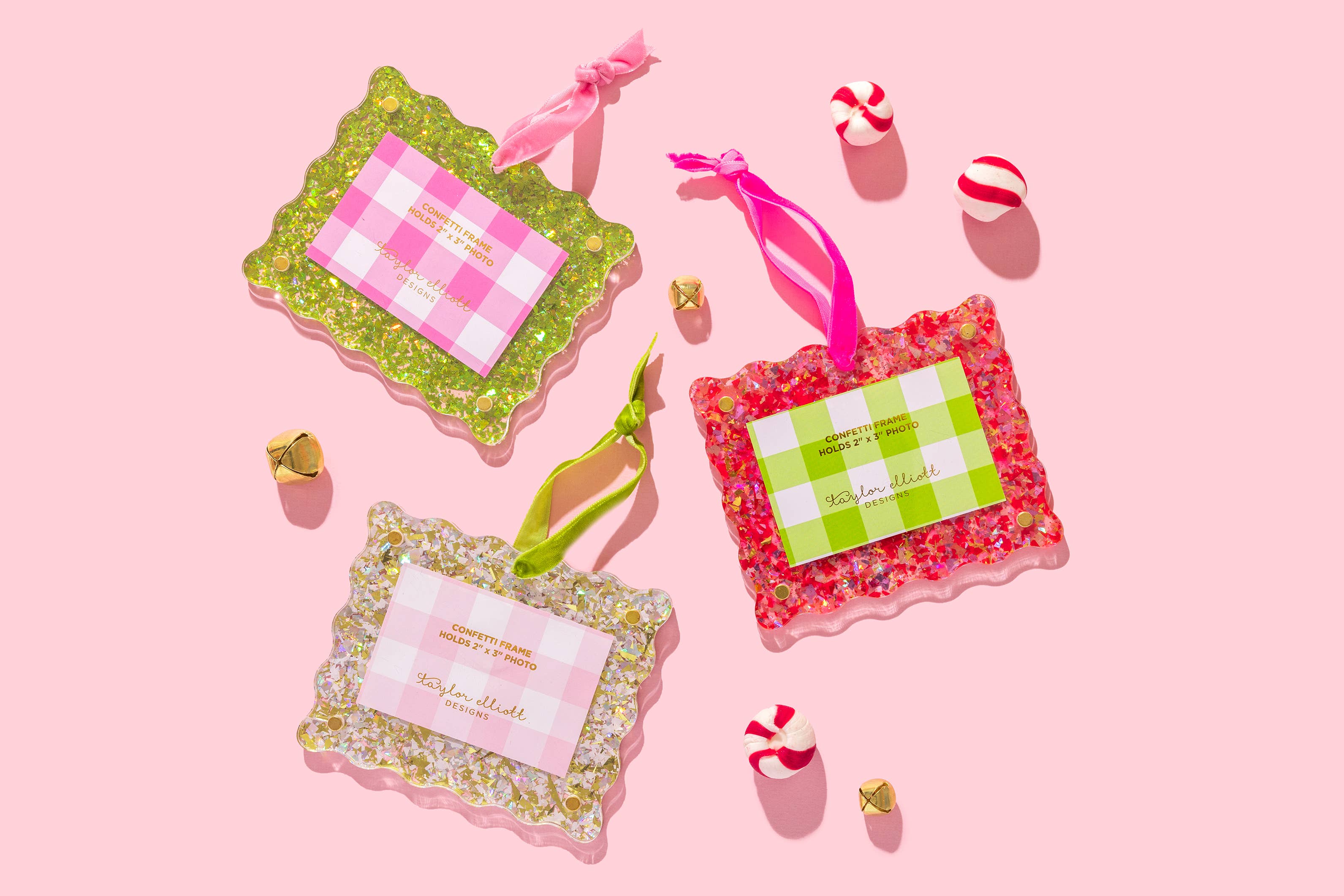 Acrylic Confetti Frame Ornament