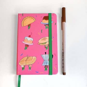 Food on Parade Hardcover Notebook