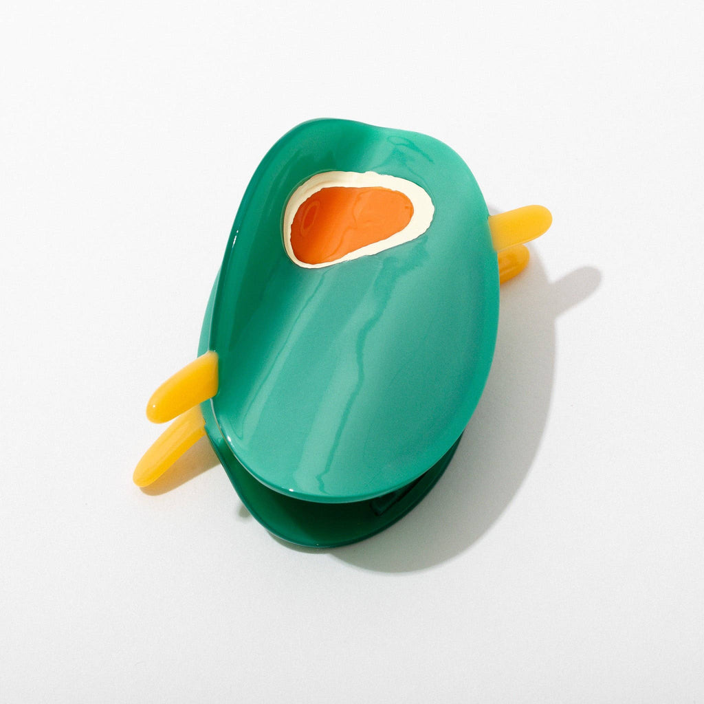 Olive Acetate Hair Claw Clip