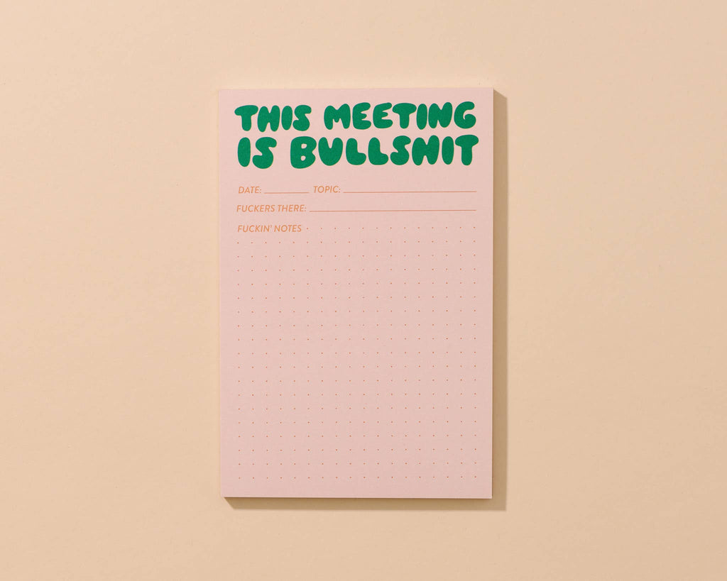 This Meeting is Bullshit Notepad
