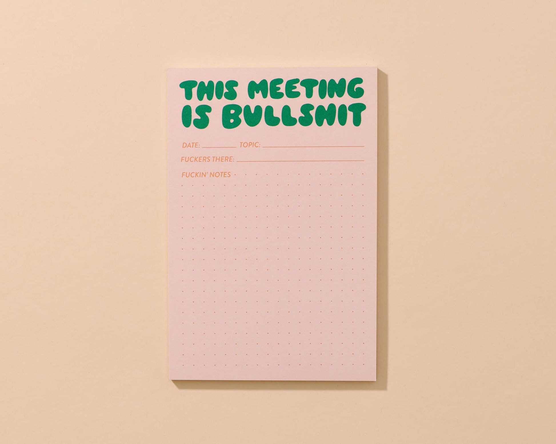 This Meeting is Bullshit Notepad