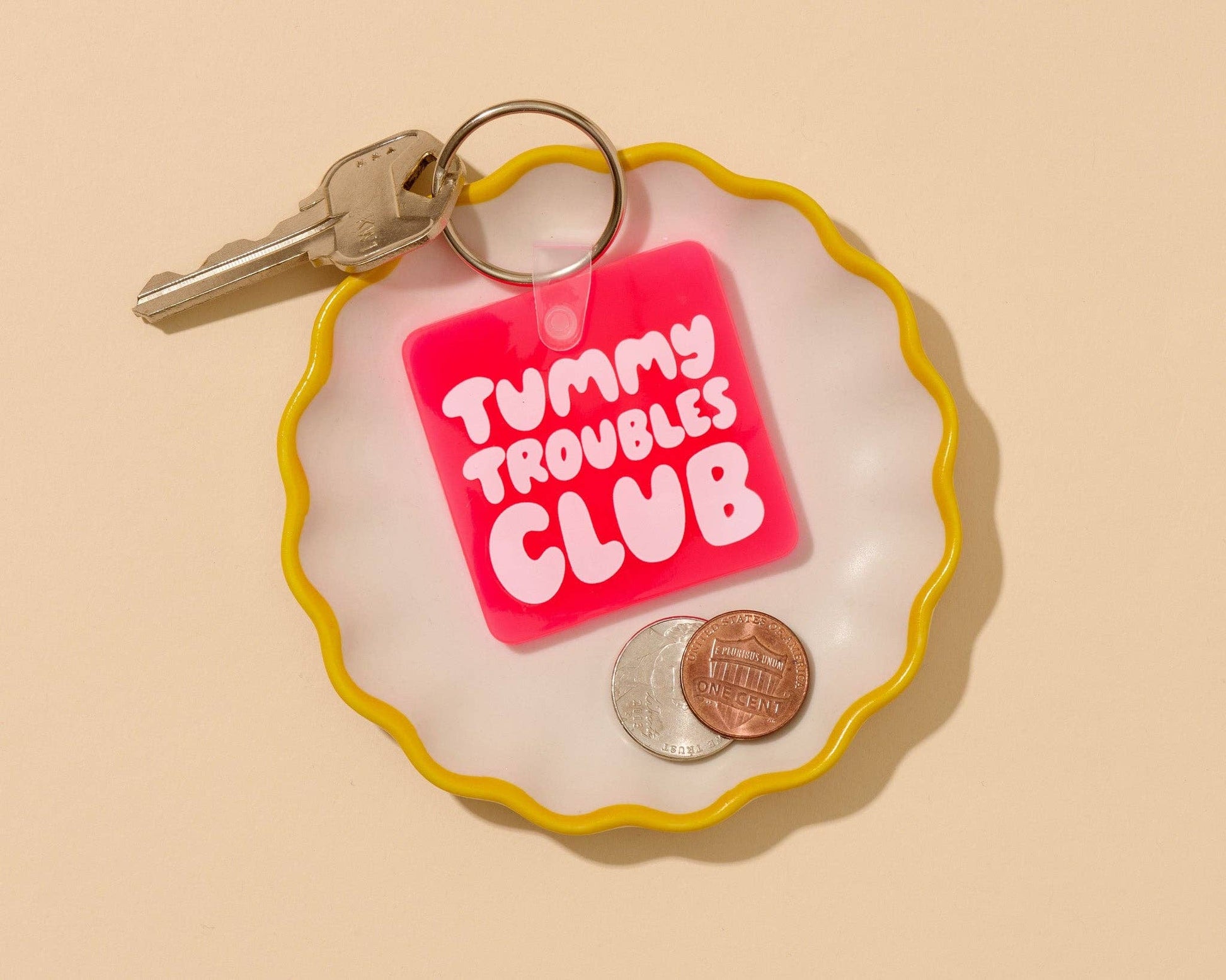 Tummy Troubles Club Keychain