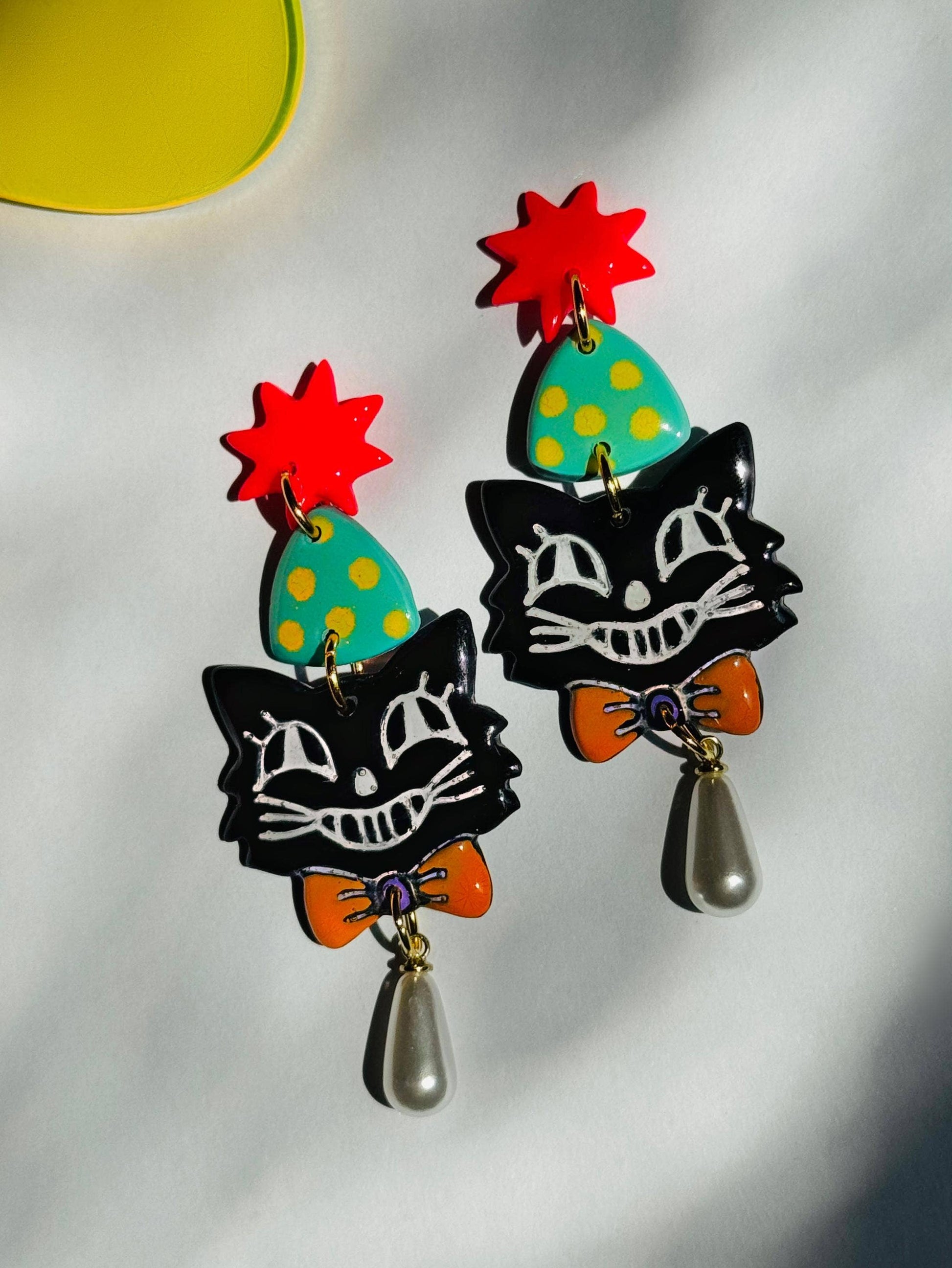 Puurl The Party Cat Earrings