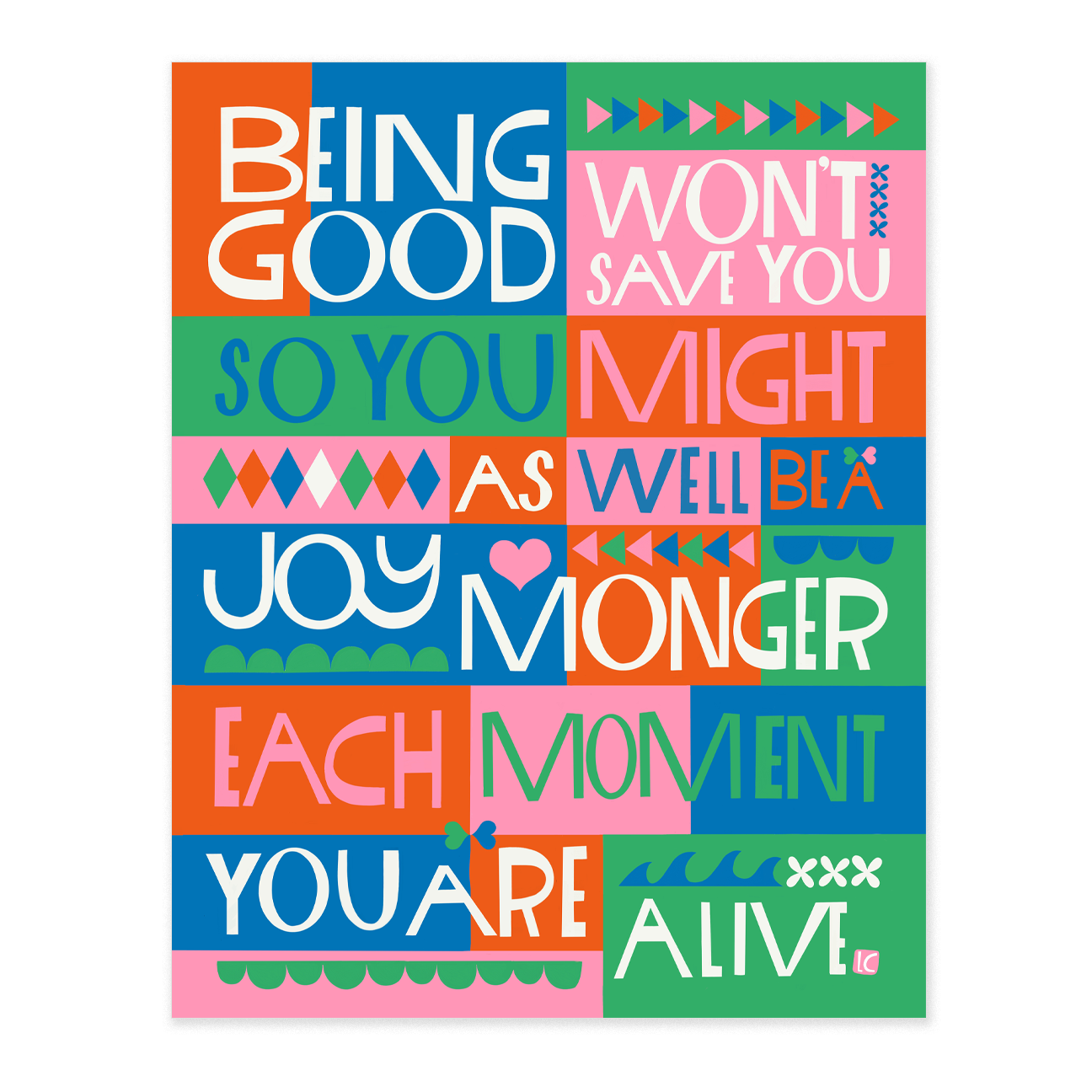 Be a Joy Monger Art Print