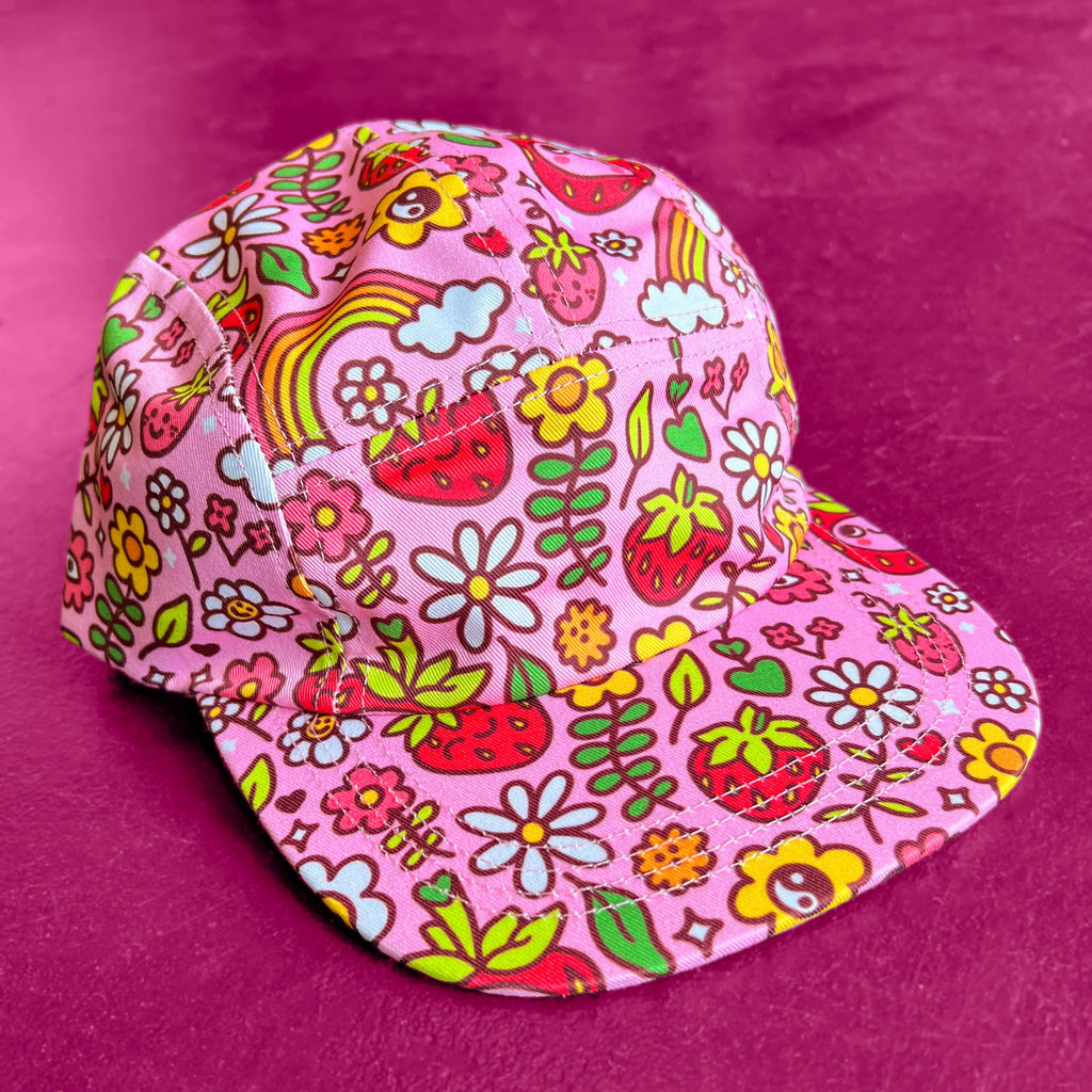 Strawbebby 5 Panel Hat