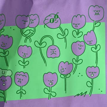 Tulip Field tote bag